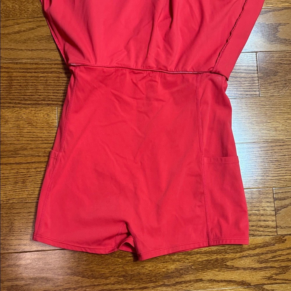 HALARA size Small Red Backless Twisted Active Dress - Picture 8 of 12